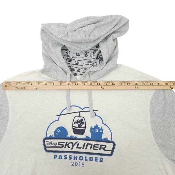 Disney Parks Skyliner Passholder 2019 Opening Pullover Hoodie Adult XXL Graphic - Picture 6 of 16